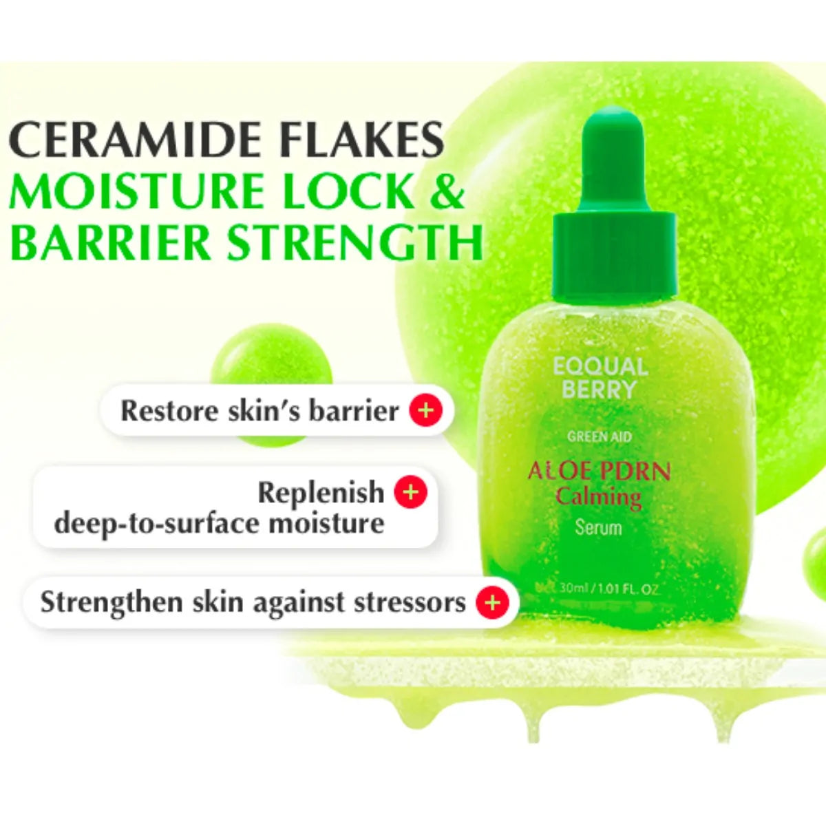 EQQUALBERRY ALOE PDRN CALMING SERUM 30ML - Original