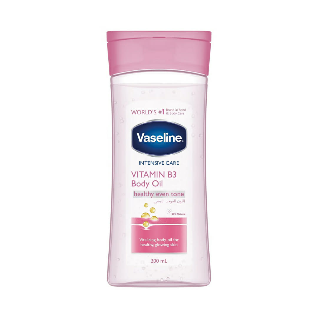 Vaseline Body Oil for Dry Skin Intensive Care with Natural Cocoa Butter & Vitamin B3