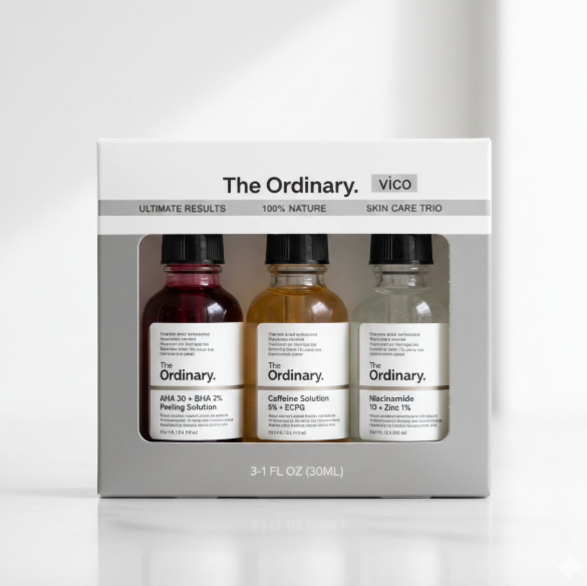 مجموعة العناية بالبشرة الثلاثية من ذا أورديناري