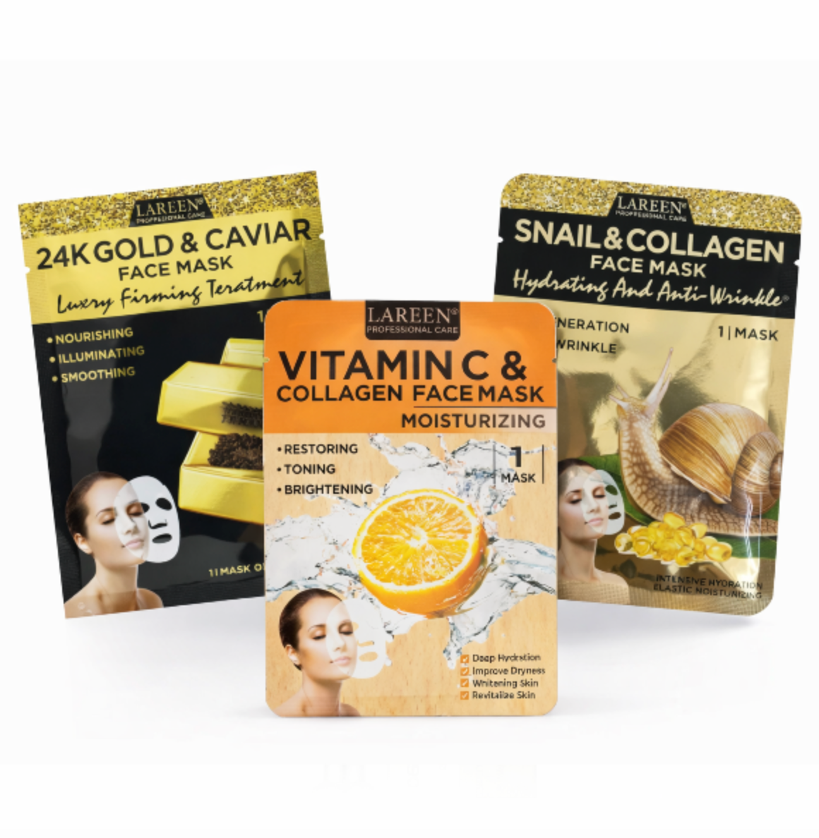 أقنعة الوجه من لارين للعناية الاحترافية